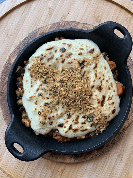 Dr. igor’s lentil & hemp “shepherd’s pie” with cauliflower mash recipe